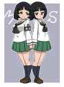 __gotou_moyoko_and_konparu_nozomi_girls_und_panzer_drawn_by_takahashi_kurage__9d2a07ab1f27f537bbe4c6a8008e10c7