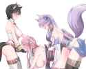 __yomi_fox_miko_and_fox_archer_sakura_dungeon_drawn_by_pudding_crepe__78d33af7f9113171350d499928dc8368