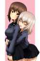 __nishizumi_maho_and_itsumi_erika_girls_und_panzer_drawn_by_kd_esler__6d6a746a46130e305591042f52342230