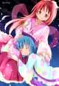 __miki_sayaka_and_sakura_kyoko_mahou_shoujo_madoka_magica_drawn_by_oddecco__6c7c61d55292f0878b5231b22c6bbb06