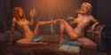 Kadarts-1043827-Rithaea_and_Emily_Dueling_Mage_Hands