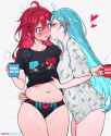 __hatsune_miku_and_kasane_teto_vocaloid_and_1_more_drawn_by_qiandaiyiyu__54033a2b6dffbb059073c1f1b312171c