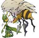 Beedrill + Leavanny + Swadloon