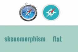 skeuomorphism-vs-flat-design