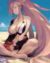 Baiken at the beach