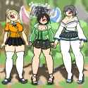 An Unforseen Merge Layers of Siki, Yuffie, and Yumi