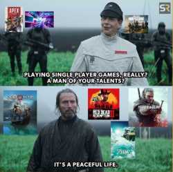 single player games _ its a peaceful life