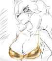 gold bikini flaam rushed