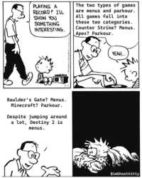 parkour vs menue