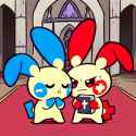 2 boys, {Digital ink, thick outlines, cute, Chibi,}, detailed background, cathe s-2218373618