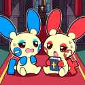 2 boys, {Digital ink, thick outlines, cute, Chibi,}, detailed background, cathe s-2547136159