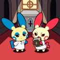2 boys, {Digital ink, thick outlines, cute, Chibi,}, detailed background, cathe s-1076575172