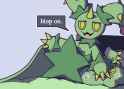 hop-on the maractus themed bedsheets