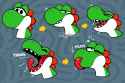 Yoshi yawn