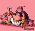 __kirby_majin_buu_patrick_star_and_fat_buu_dragon_ball_and_3_more_drawn_by_chakkrx__sample-37c79ab328319585465d89c92b9df584