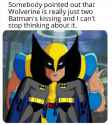 about-it-above-an-image-of-wolverines-face-head-on-with-two-batmans-kissing-on-either-side-of-him