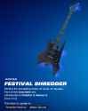 festival shredder guitar