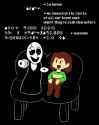 chara and gaster bored in the void