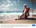 3D rendering of a robot sitting on the beach and looking at the sea, A futuristic AI robot lifeguard looking at the beach, 24571124 Stock Photo at Vecteezy