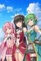 3girls, side-by-side _ 1girl, long hair, pink hair, small breasts, petite, magic s-262973014