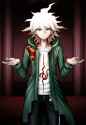 1boy, solo, komaeda nagito, danganronpa (series), official art, looking at viewe s-195811266