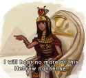 Pharaoh refused to cool it with the remarks