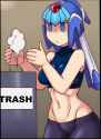 Into the trash it goes