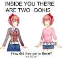 inside you there are two dokis sayori and also sayori