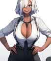 tie through cleavage