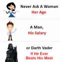 never ask darth vader