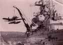 Admiral Hipper takes an Arado Ar196 seaplane on board