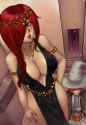 queen parasoul and umbrella the witch