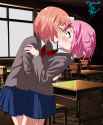 Sayo kiss Natsuki