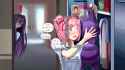Natsuki finds Yuris bra