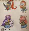 doki doki doom club draw monidoom