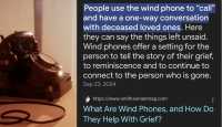Wind telephone 