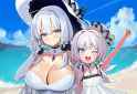 2girls, artist_sian, artist_freng, little illustrious (azur lane), illustrious ( s-3411054723