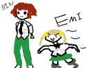 Rin doodle (+ Emi)