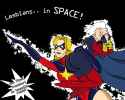 lesbians in space