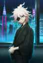 1boy, solo, komaeda nagito, danganronpa (series), official art, indoors, window, s-1171312058