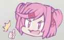 natsuki thumbs up small(UpRGB)(noise_scale)(Level0)(x10.000000)