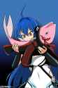 Blue Eating Pink