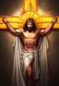 1boy, jesus, cross, crucifixion, muscular, s-1804515051