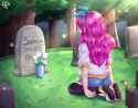 His grave