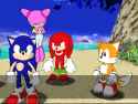 Sonic,Tails,Knuckles,AndThePinkOne