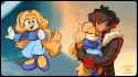@LemonlySunny It&#039;s Maria the Hedg-Puppy (human shadow)