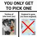 tomboy girfriend england is gone