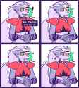 Petting Roxanne Wolf
