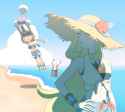 __cynthia_skyla_milotic_and_jumpluff_pokemon_and_1_more_drawn_by_feiyang02__ccc90cafea892b04846a86b2351974cc