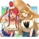 __dawn_cynthia_skyla_and_jumpluff_pokemon_and_2_more_drawn_by_kenchi__7292e6c7061de91a48a4975c907e7db3